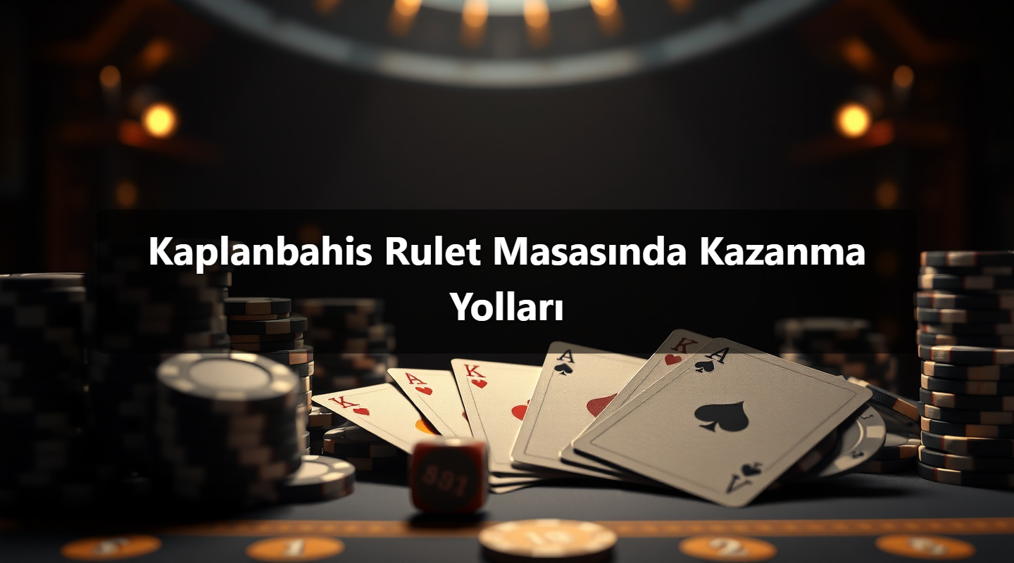 Kaplanbahis Rulet Masasında Kazanma Yolları